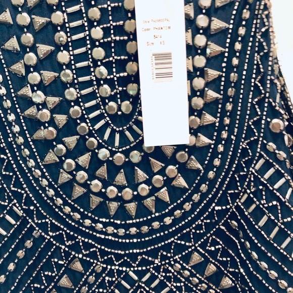 Parker Allegra Beaded Silk Mini Tank Dress i - Picture 4 of 8